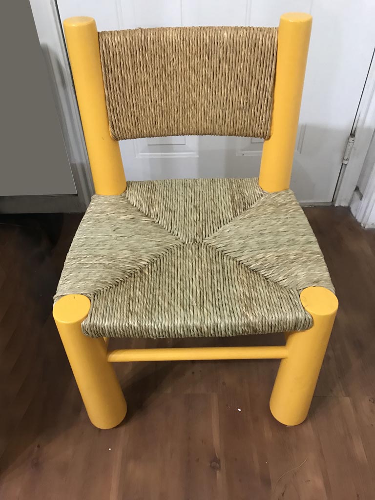 Yellow rush chair